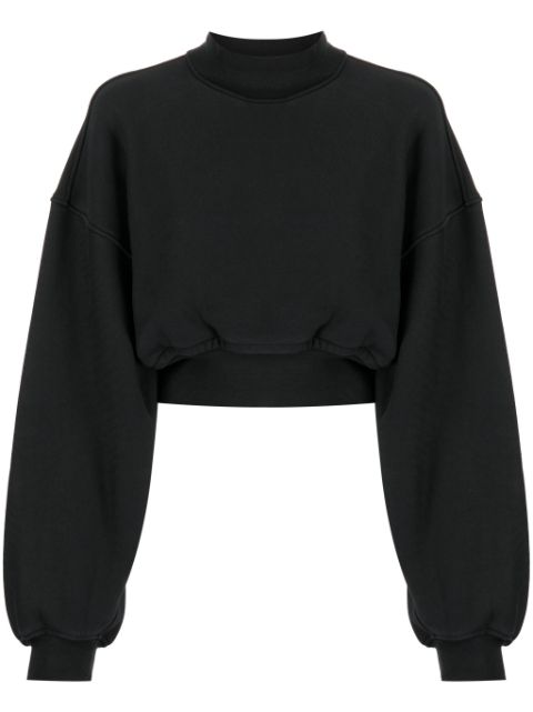 Alexander Wang mock-neck cropped sweatshirt Women