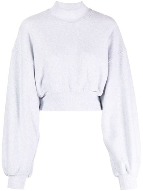 Alexander Wang mock-neck cropped sweatshirt