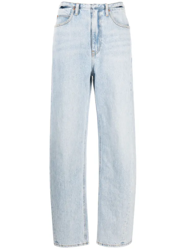 Alexander Wang カットアウト ストレートジーンズ | ブルー | FARFETCH JP