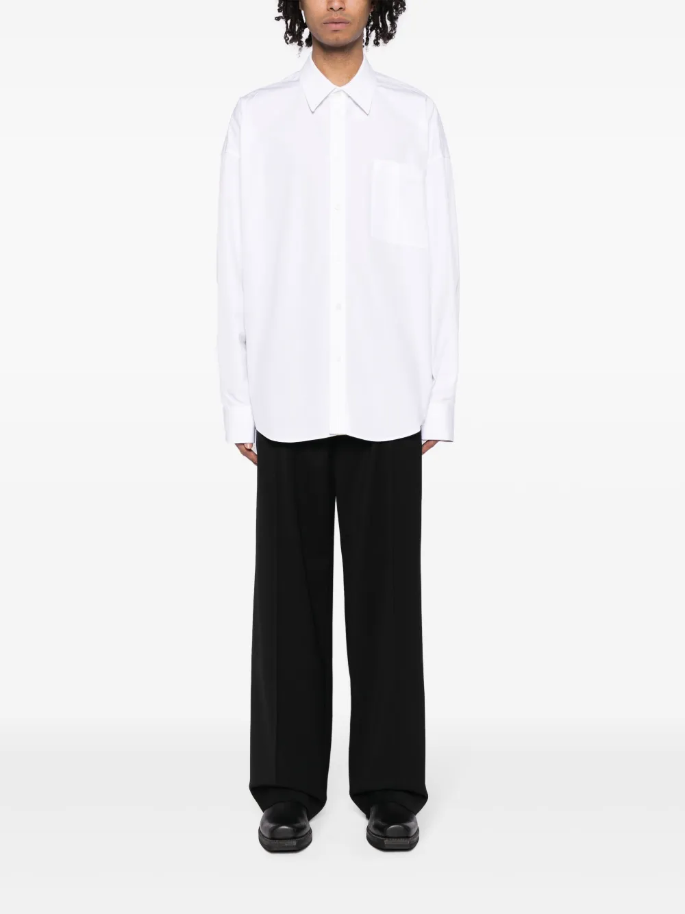 Alexander Wang Popeline-katoenen overhemd - Wit