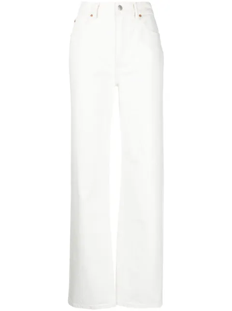 Alexander Wang jean droit à taille mi-haute