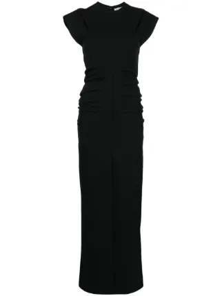 Alexander Wang ドレープディテール ロングドレス | ブラック  