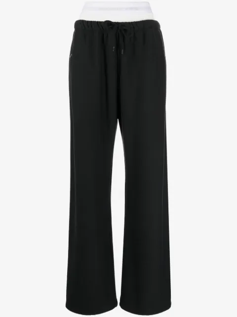 Alexander Wang pantalon de jogging en coton à design superposé