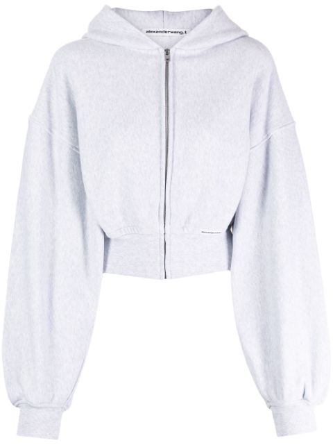 Alexander Wang zip-up cropped hoodie Women