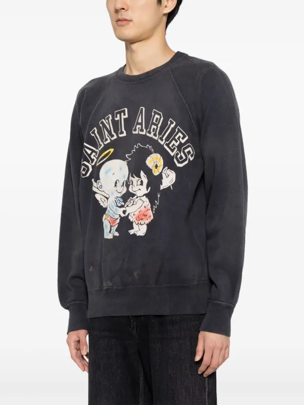 SAINT Mxxxxxx コットン スウェットシャツ グレー 平野紫耀 着用 SAINT