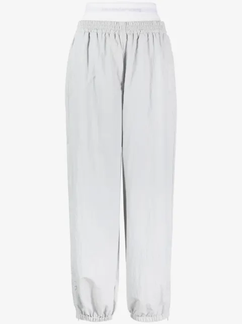Alexander Wang pantalon de jogging en coton à design superposé