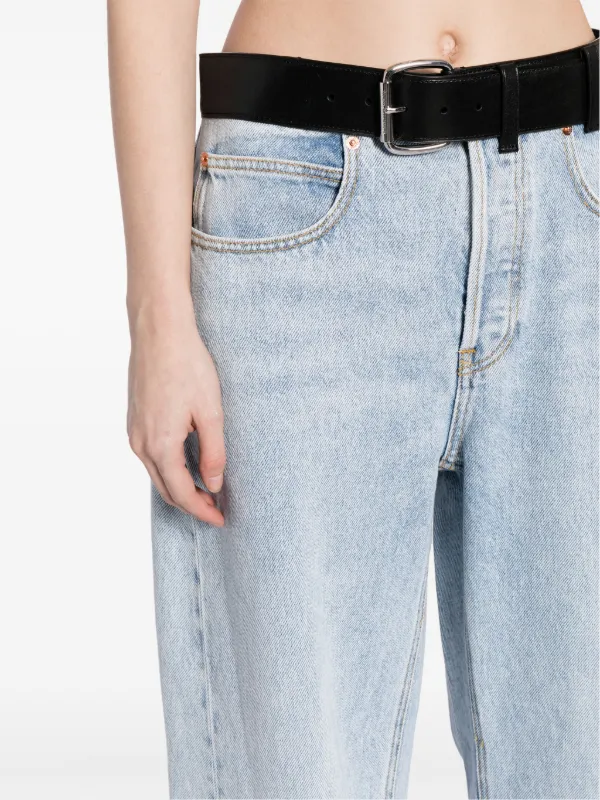 Alexander Wang belted-waist wide-leg Trousers | Blue