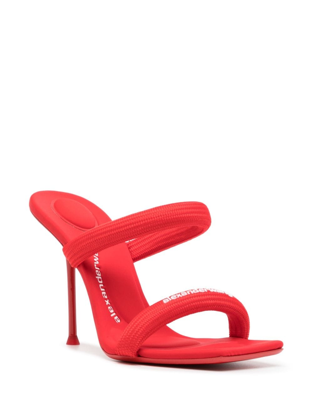 Shop Alexander Wang Julie 105mm Sandals In Red