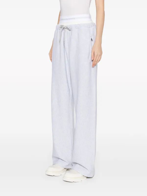 Alexander Wang logo-waistband Layered Track Pants - Farfetch