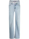 Alexander Wang cable-chain link cotton straight jeans - Blue