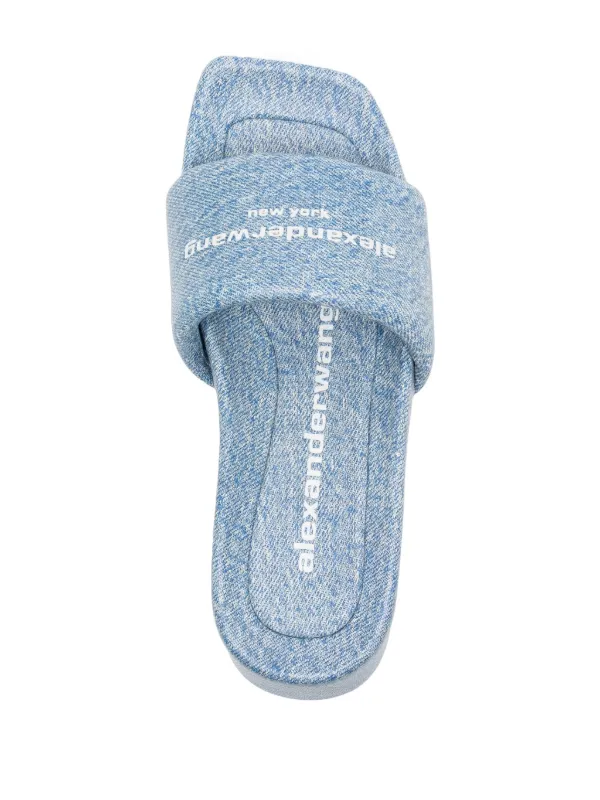 【alexander wang】jay デニム 厚底フラットサンダル alexander wang】jay デニム 厚底フラットサンダル