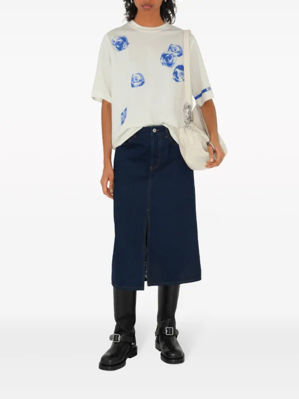 high-rise tapered jeans