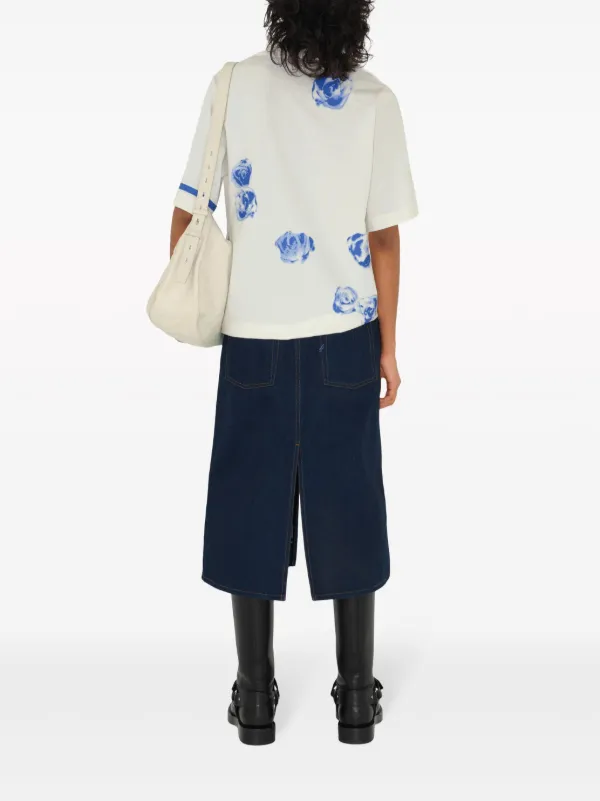 high-rise tapered jeans