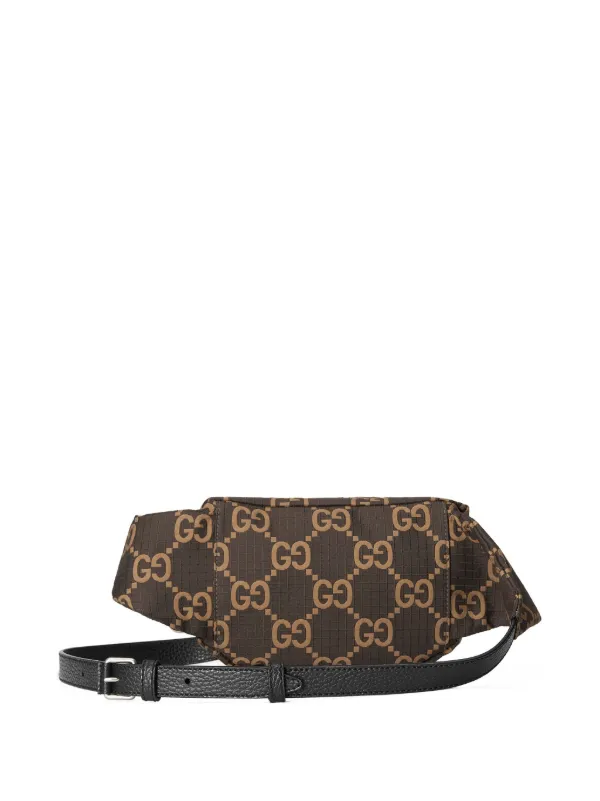 GUCCI Logo-Jacquard Canvas Belt Bag for Men