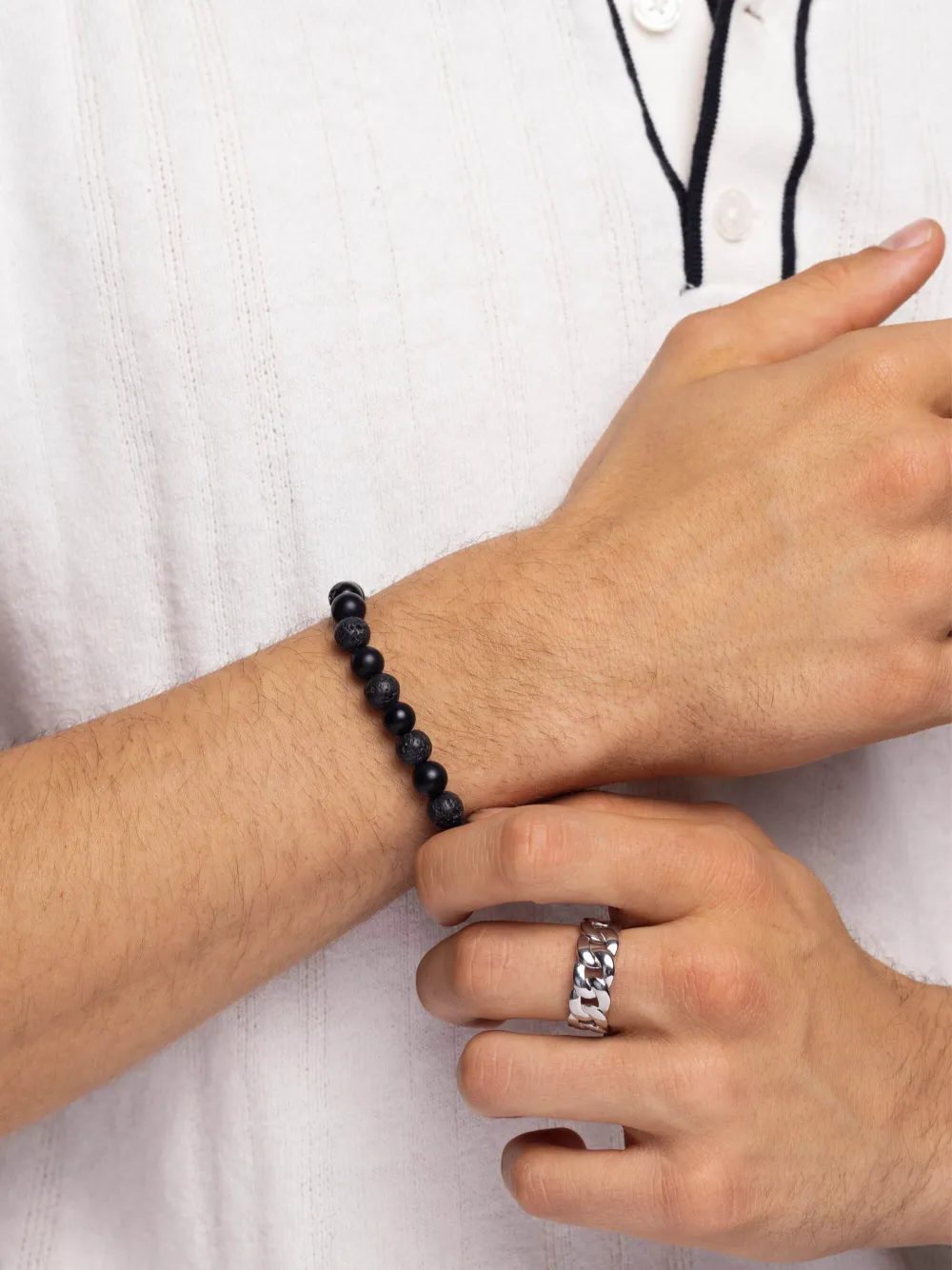 Onyx Beaded Bracelet