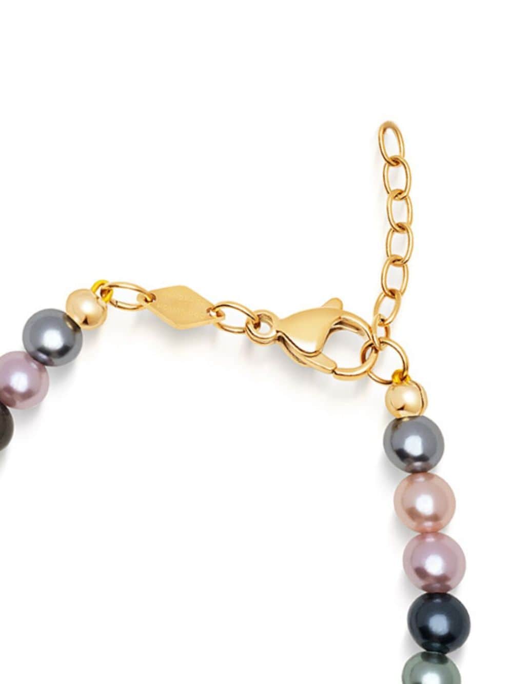 Shop Nialaya Jewelry Pastel Pearl Bracelet In Purple