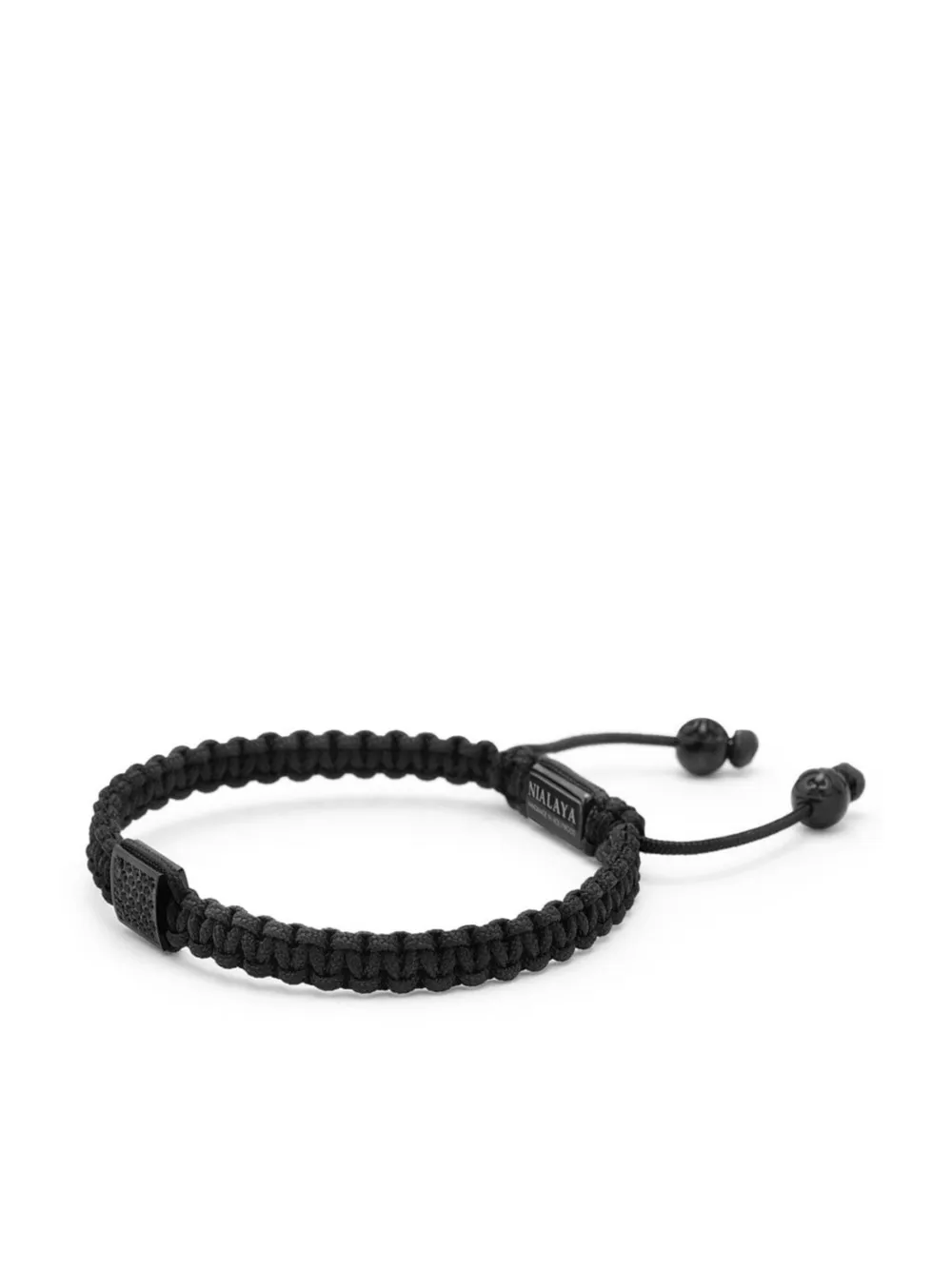 Nialaya Jewelry سوار برباط مزين بكريستال | Image 2