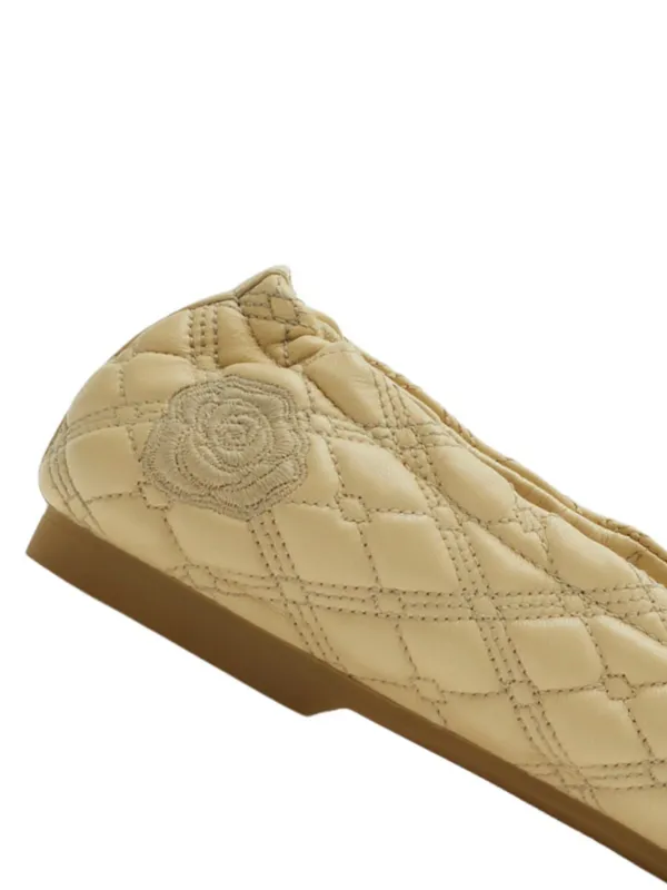Burberry Quilted Leather Ballerina Shoes Neutrals FARFETCH ID
