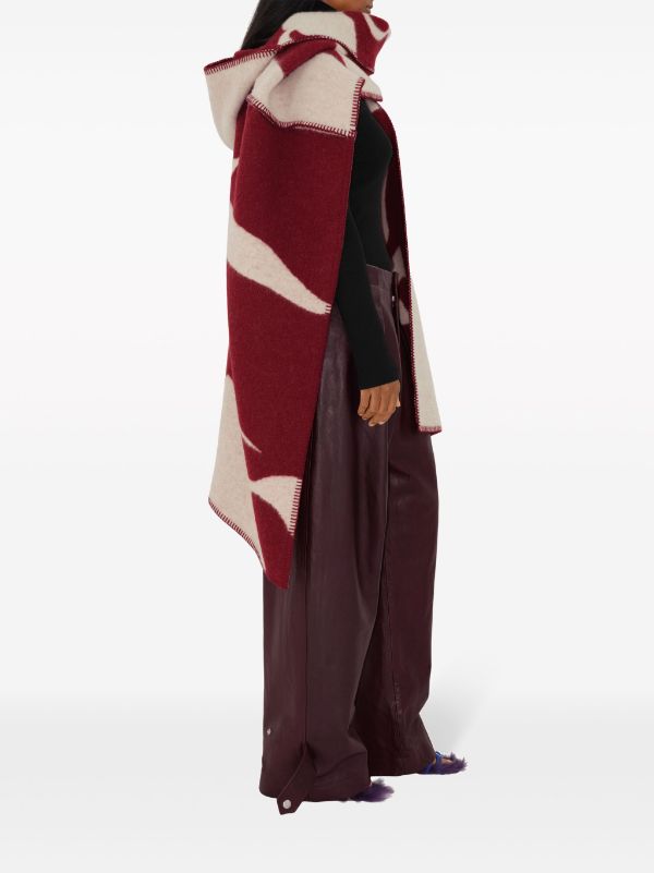 Burberry red hot sale cape