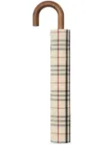 Burberry Vintage-Check folding umbrella - Neutrals