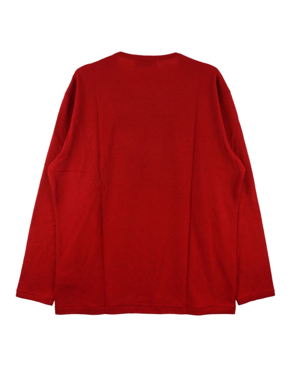 Yohji Yamamoto Wollen trui met ronde hals - Rood