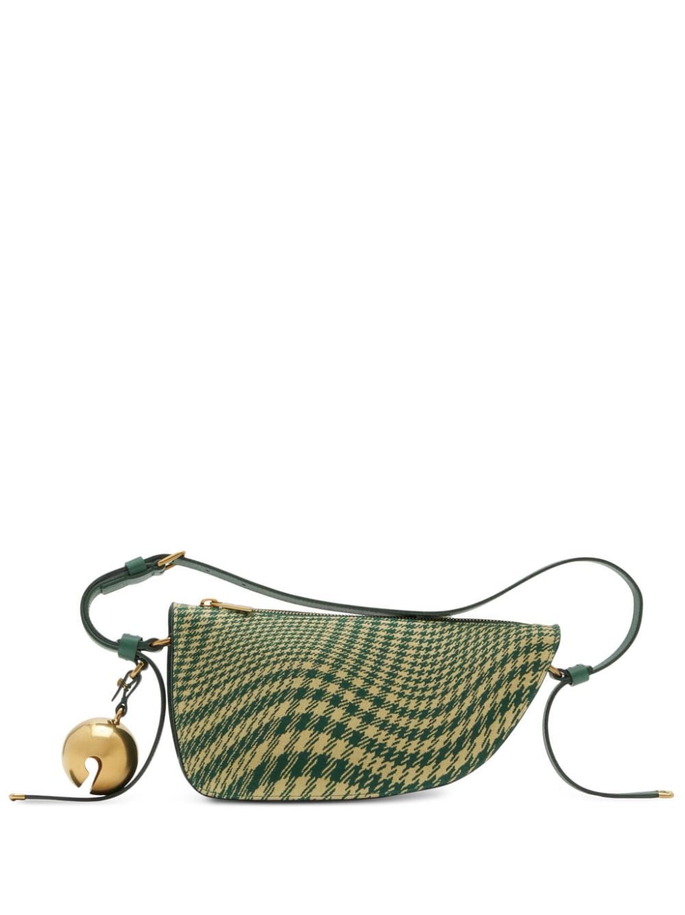 Shop Burberry Mini Shield Shoulder Bag In Grün