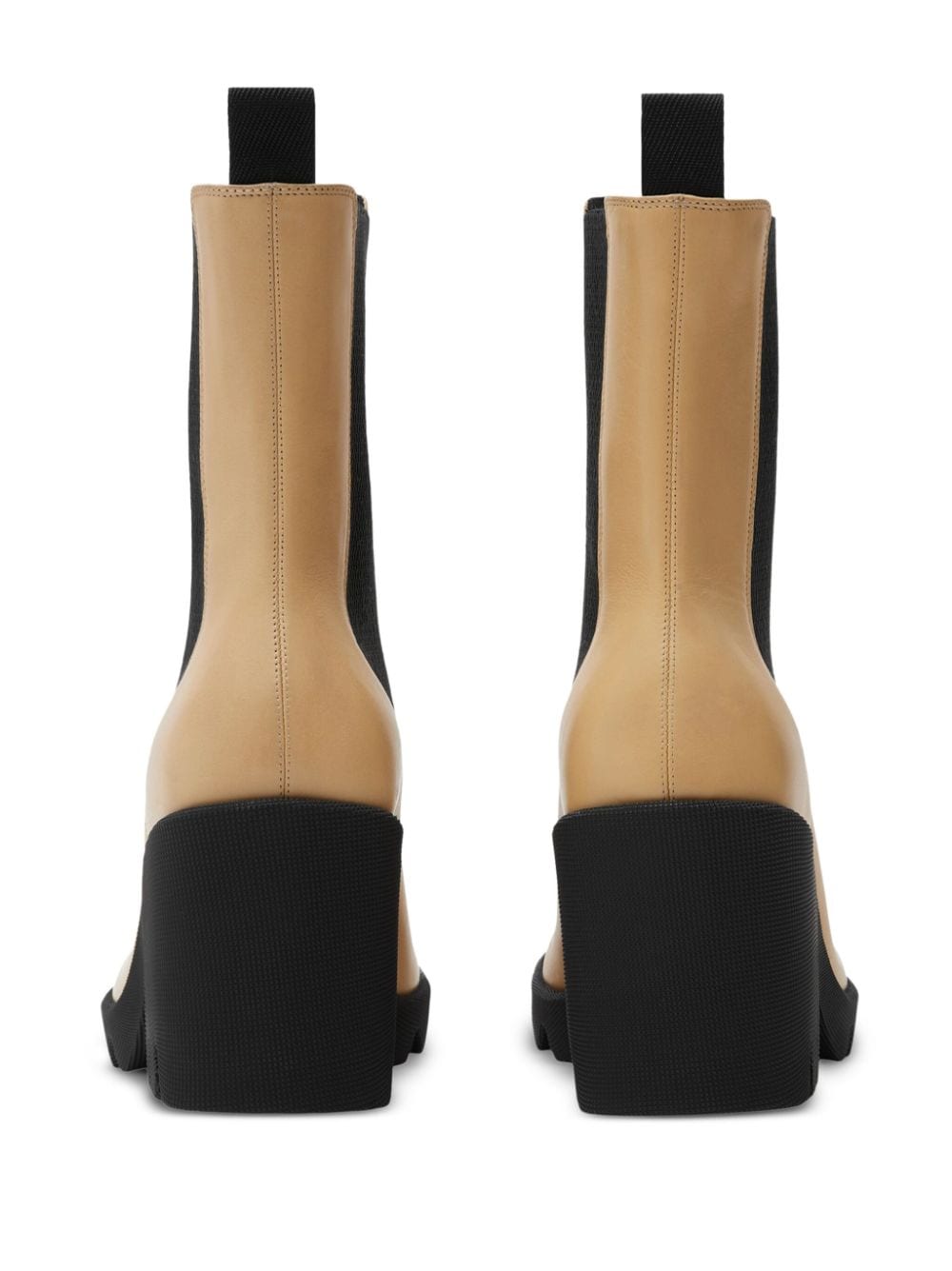 Shop Burberry Stride 85mm Leather Boots In Neutrals
