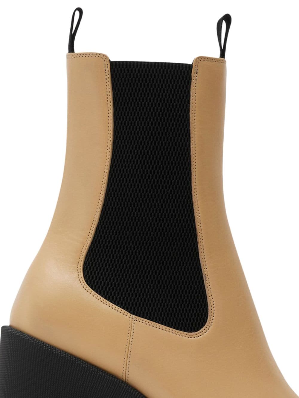 Shop Burberry Stride 85mm Leather Boots In Neutrals