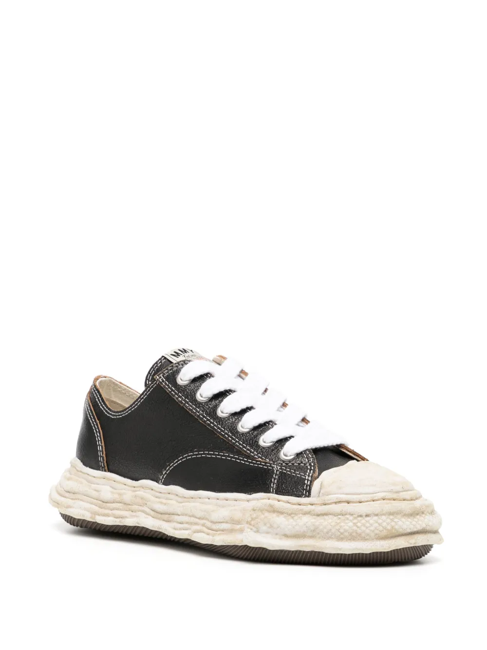 Shop Miharayasuhiro Peterson 23 Original Sole Chunky Sneakers In 黑色