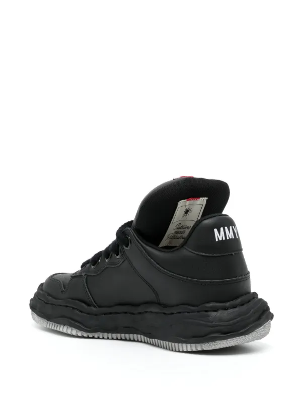 Maison MIHARA YASUHIRO Wayne OG Sole Leather Sneakers | Black