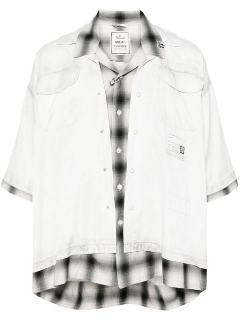 Maison MIHARA YASUHIRO Gelaagd twill overhemd