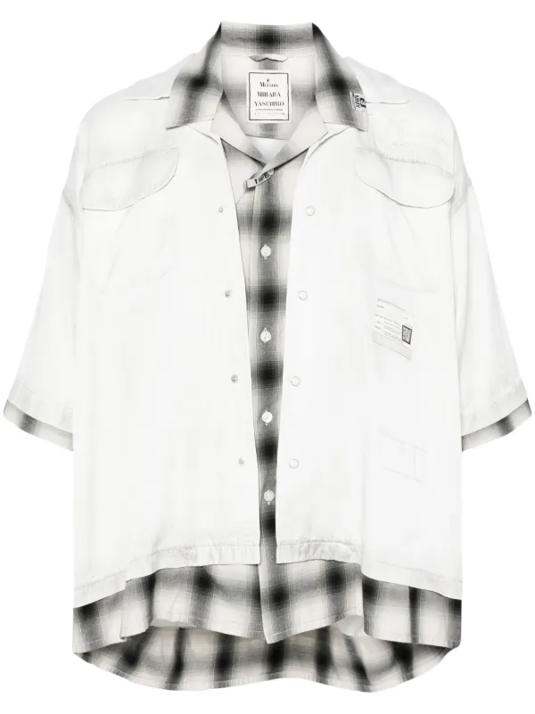 Maison MIHARA YASUHIRO double-layered Twill Shirt | Grey