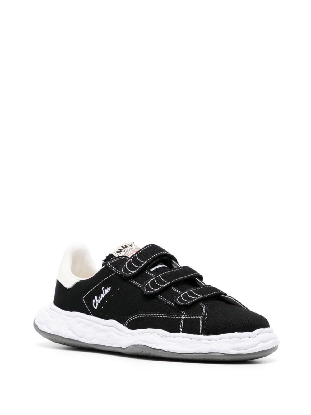Shop Miharayasuhiro Charles Touch-strap Sneakers In Black