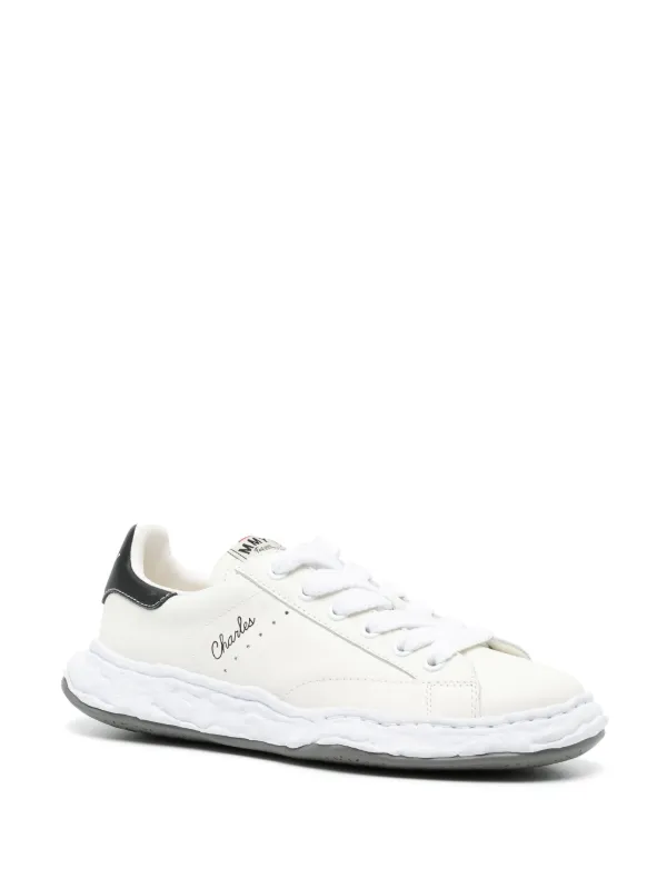 Maison MIHARA YASUHIRO Charles lace-up Leather Sneakers | White