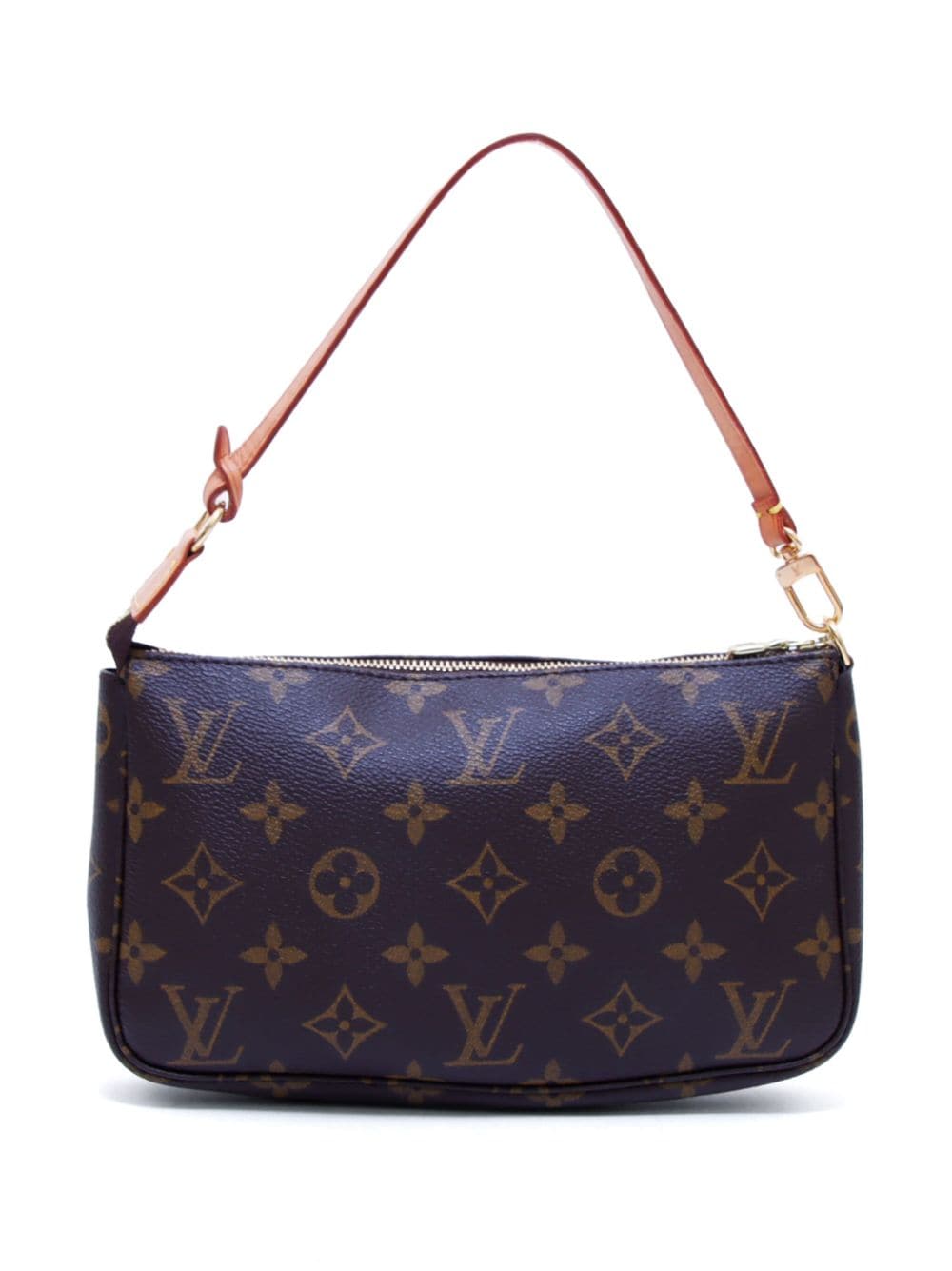 Pre-owned Louis Vuitton 2000  Pochette Shoulder Bag In Brown