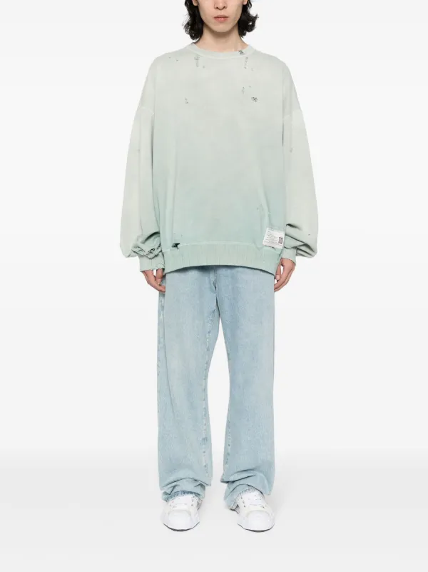 Maison MIHARA YASUHIRO faded-effect Cotton Sweatshirt