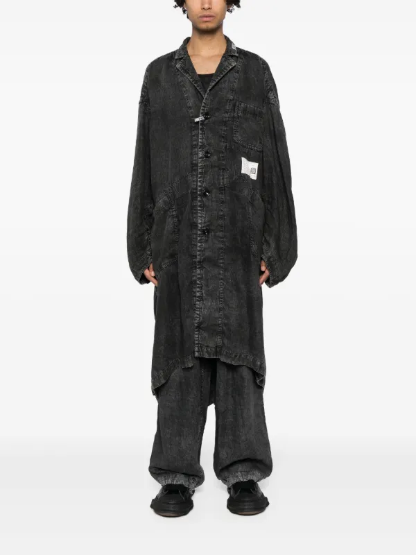 Maison MIHARA YASUHIRO リネン シングルコート | ブラック