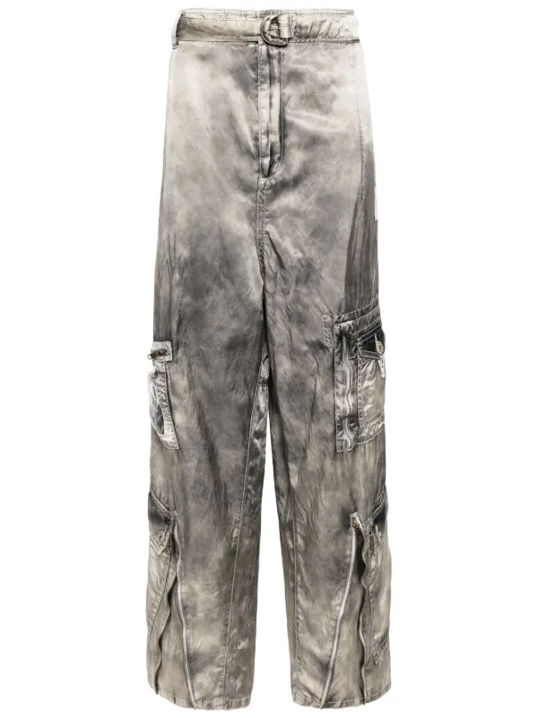 Maison MIHARA YASUHIRO Parachute Twill wide-leg Trousers | Grey 