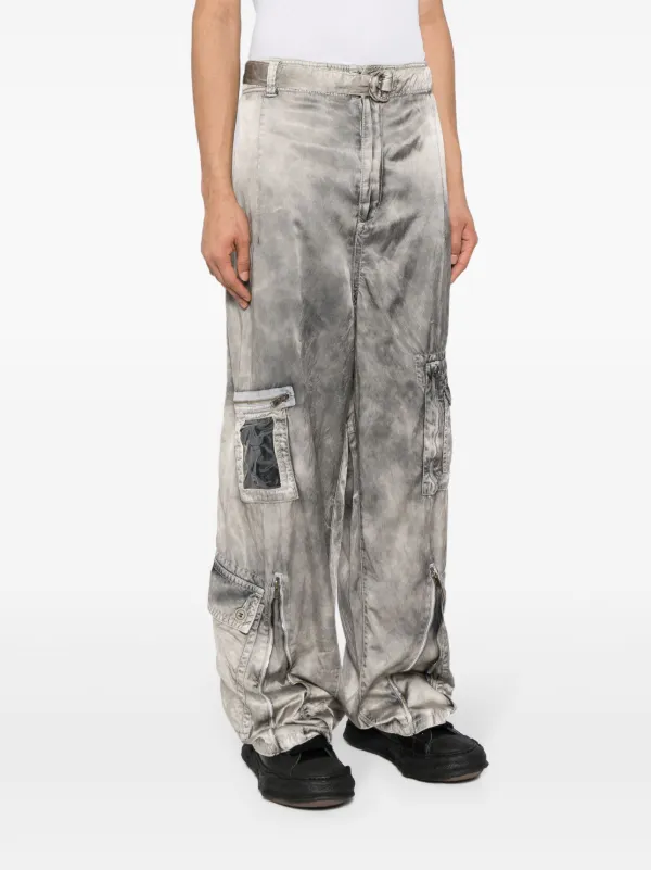 Maison MIHARA YASUHIRO Parachute Twill wide-leg Trousers | Grey 