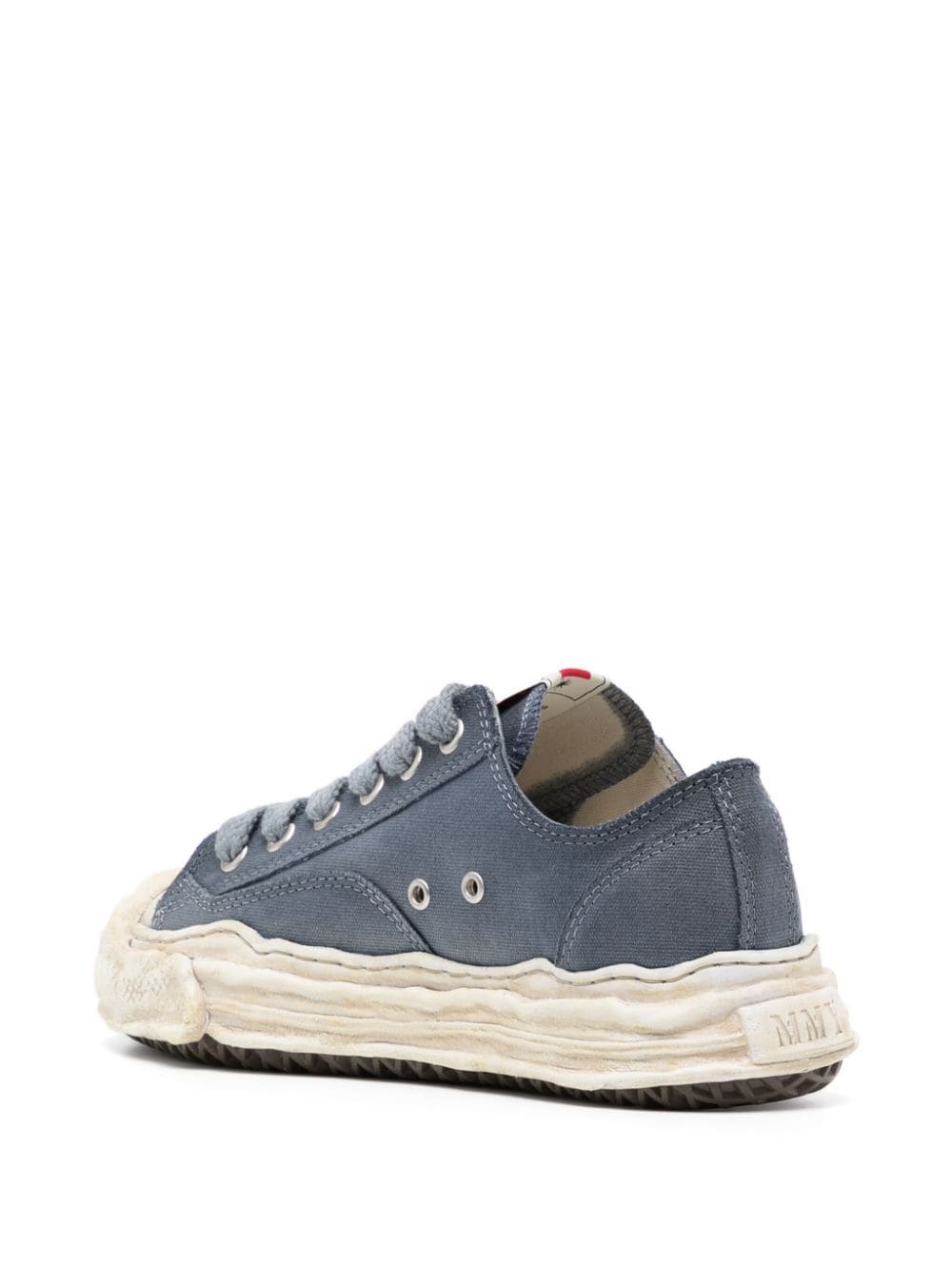 Shop Miharayasuhiro Hank Canvas Lace-up Sneakers In Blue