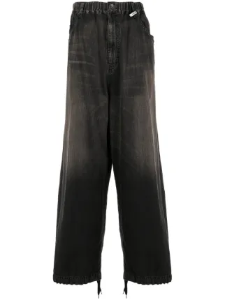 Maison MIHARA YASUHIRO コントラストパネル ワイドジーンズ 
