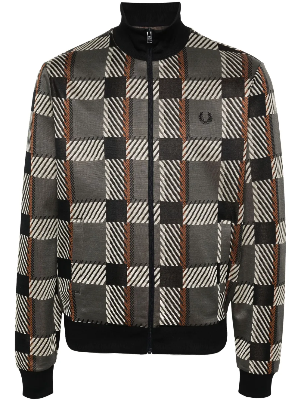 fred perry tartan track jacket