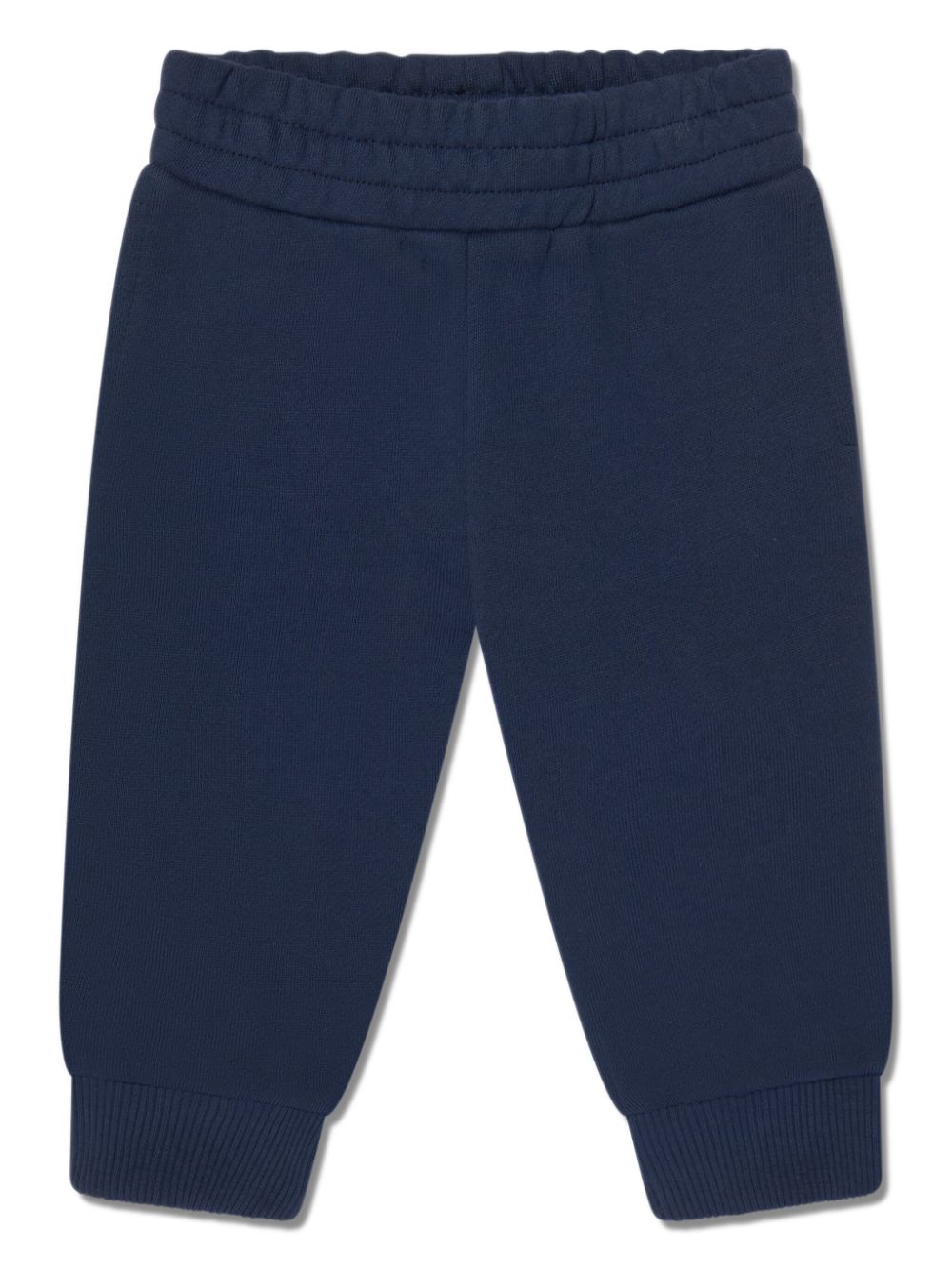 kenzo kids pantalon de jogging à logo imprimé - bleu