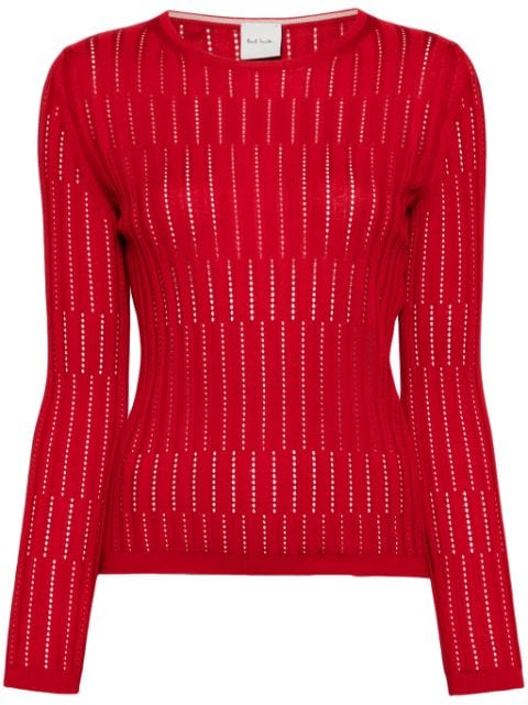 Paul Smith pointelle-knit cotton jumper