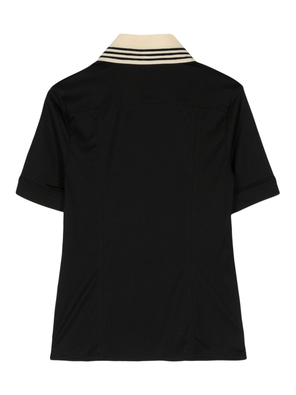 Shop Paul Smith Contrasting-collar Short-sleeve Shirt In Black