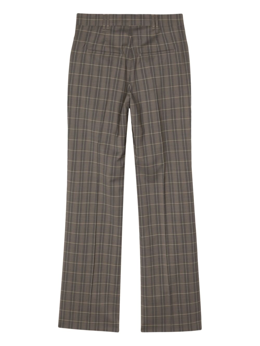 Paul Smith checked wool flared trousers - Bruin