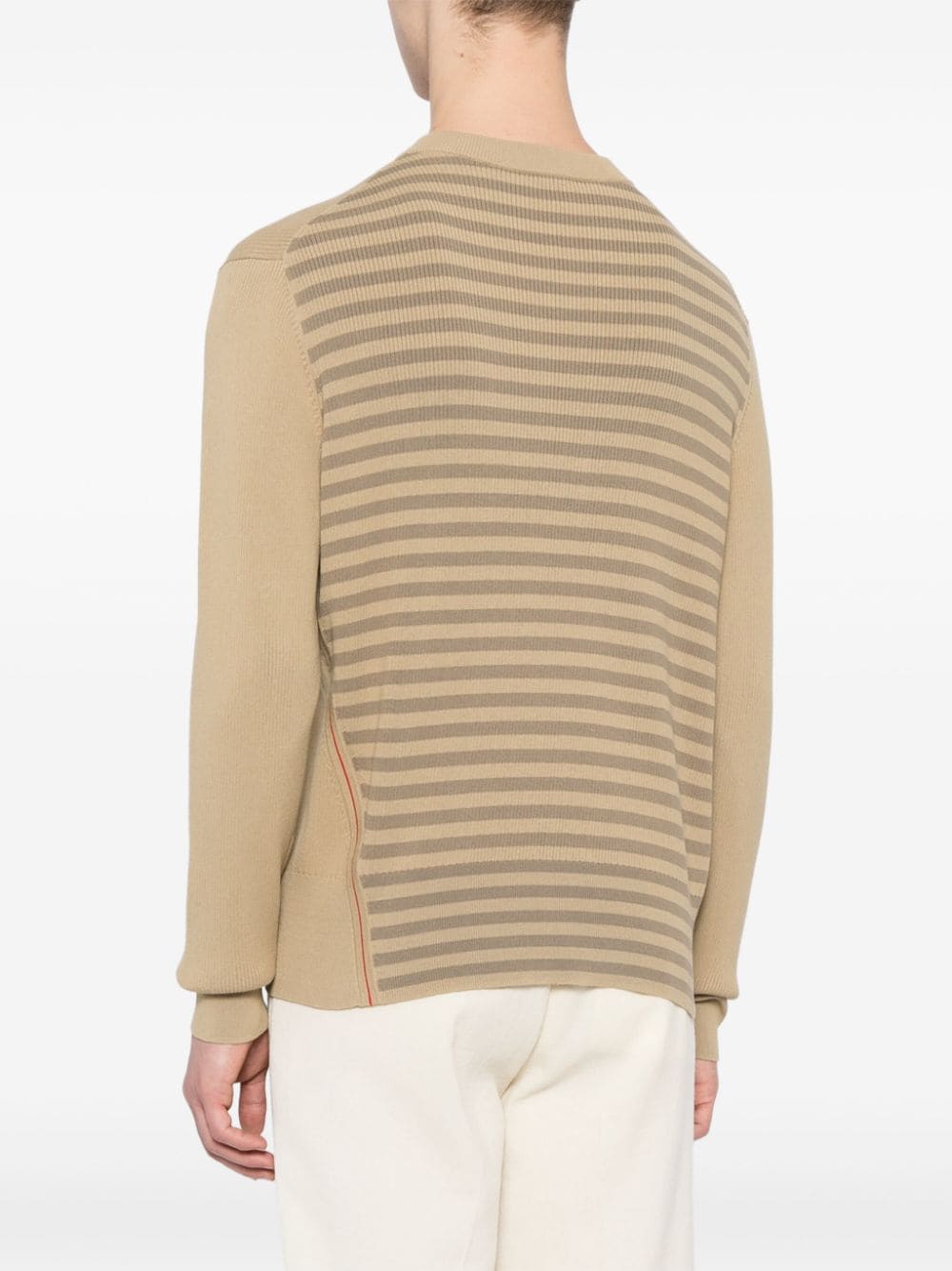 Shop Paul Smith Rear Stripe-print Jumper In Brown