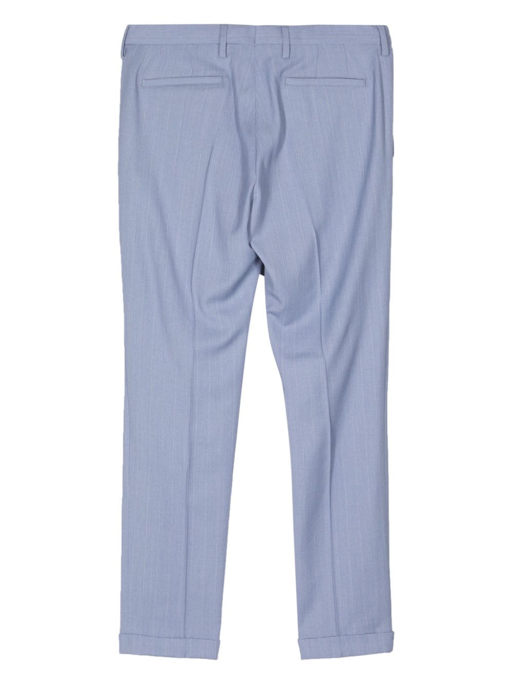 Shop Paul Smith Mélange-effect Tailored Trousers In Blau
