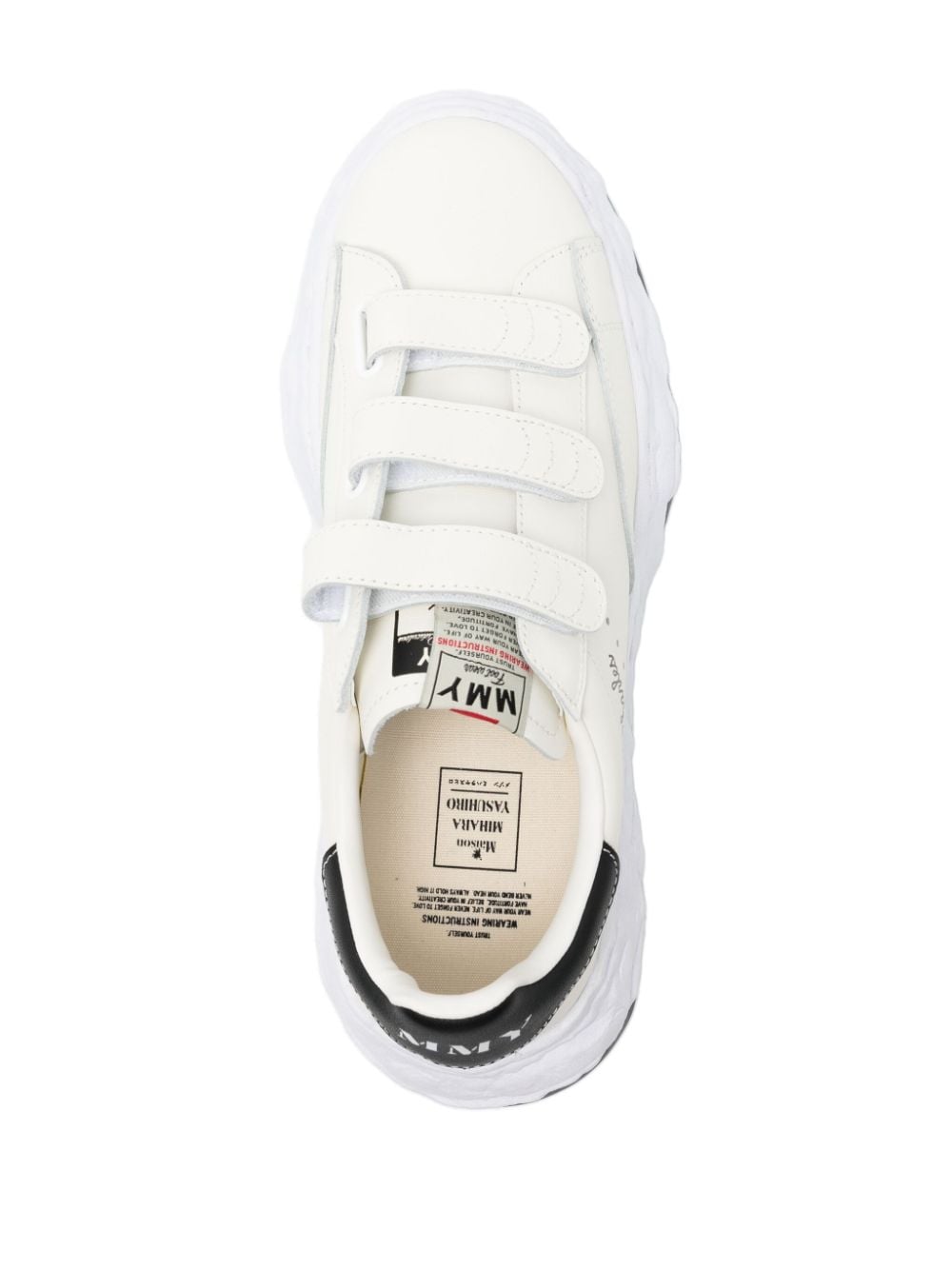 Shop Miharayasuhiro Charles Touch-strap Sneakers In White