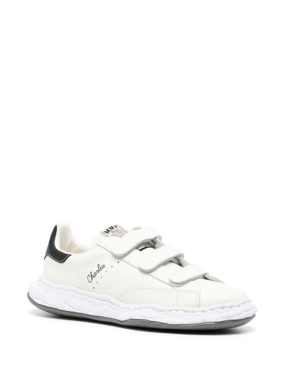 Shop Miharayasuhiro Charles Touch-strap Sneakers In White